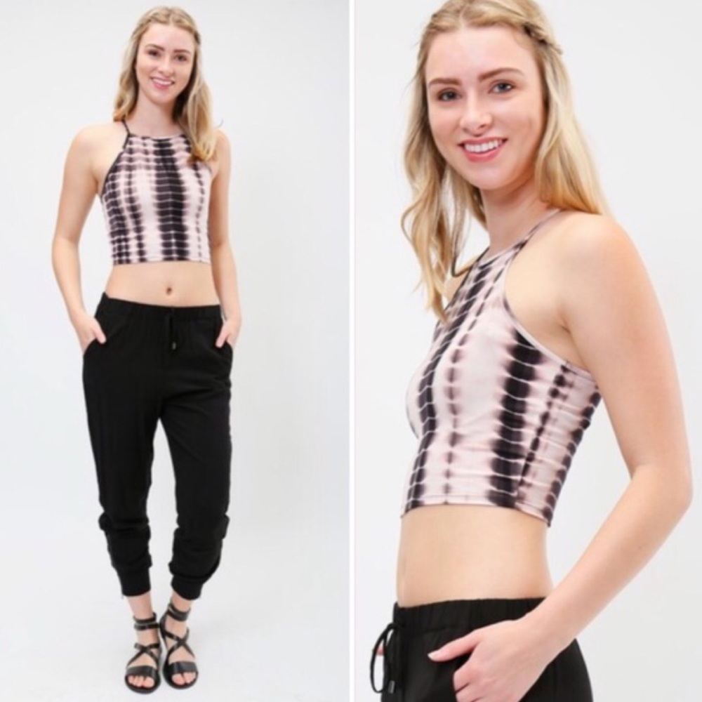 tie dye crop top